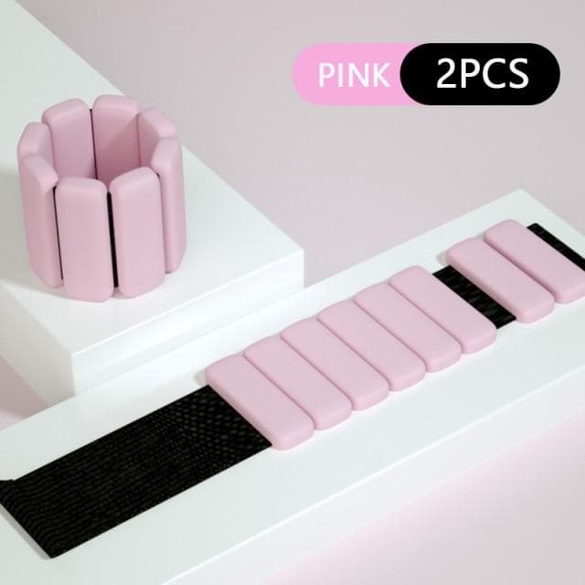 2 pièces poignet poids Bracelet réglable Silicone poignet cheville sangle en cours d'exécution Yoga Pilates entraînement exercice Fitness