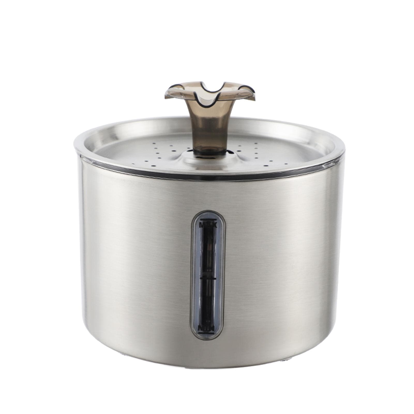 Fontaine d'eau pour animaux de compagnie, en acier inoxydable 304, automatique, pour chat, distributeur d'eau intelligent de 2,5 l argenté