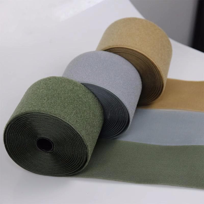 5cm Breedte Legergroen Coyotebruin Zwart RG Grijs Zelfklevende Klittenbandsluiting Magische Plakband Vest Naaien DIY