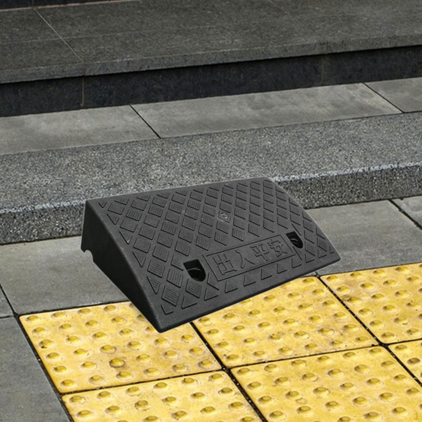 Opritrand Klimdriehoek Pad Antislip Drempel Wegkanthelling voor Oprit, Gazon