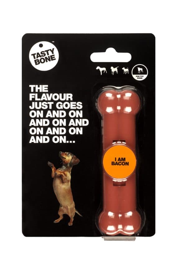 Tasty Bone Bacon Toy Small