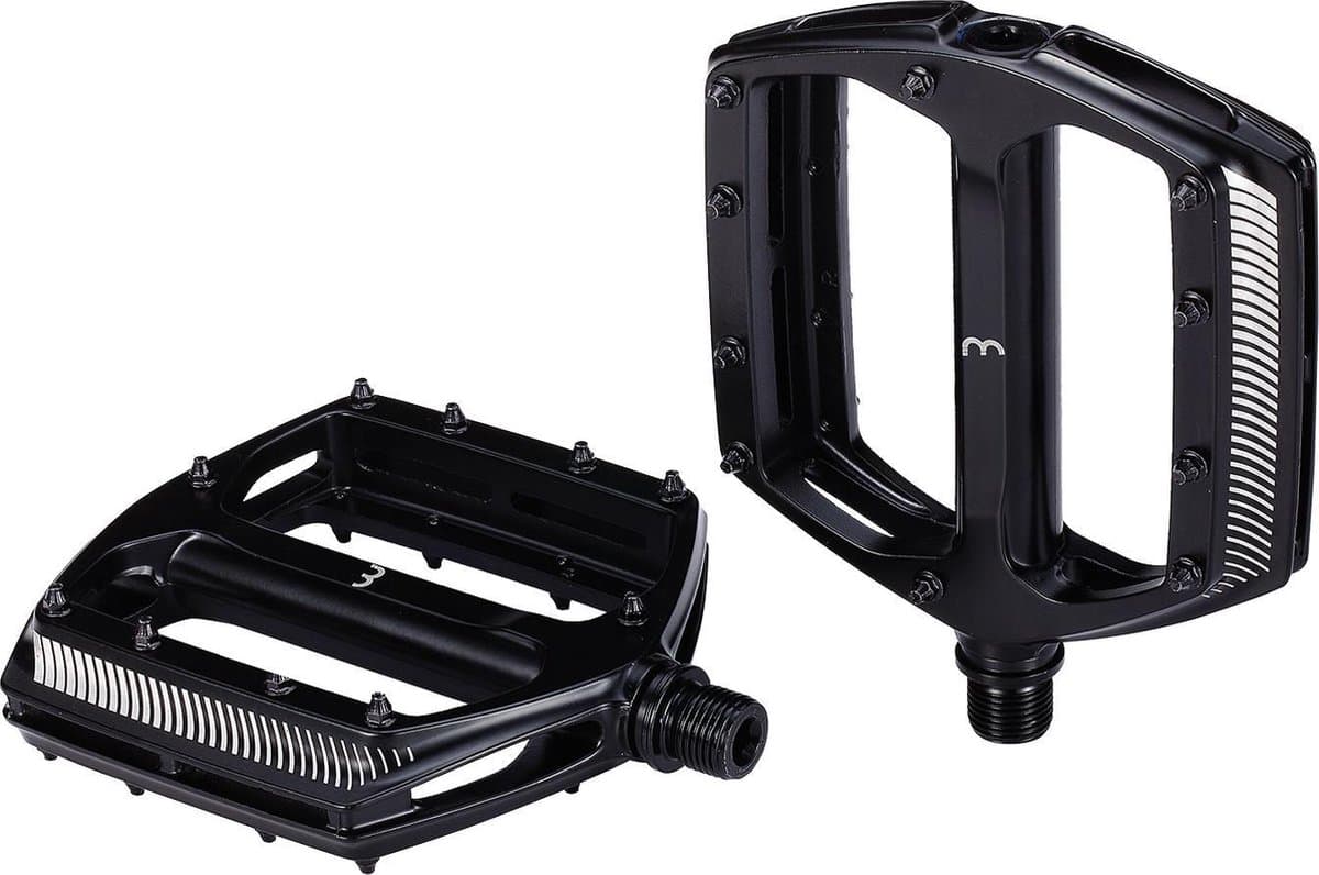 BBB Cycling fietspedalen mountainbike - aluminium - geschikt voor e-bike - anti slip pedalen mtb - flat pedals - fiets trappers - coolride zwart -