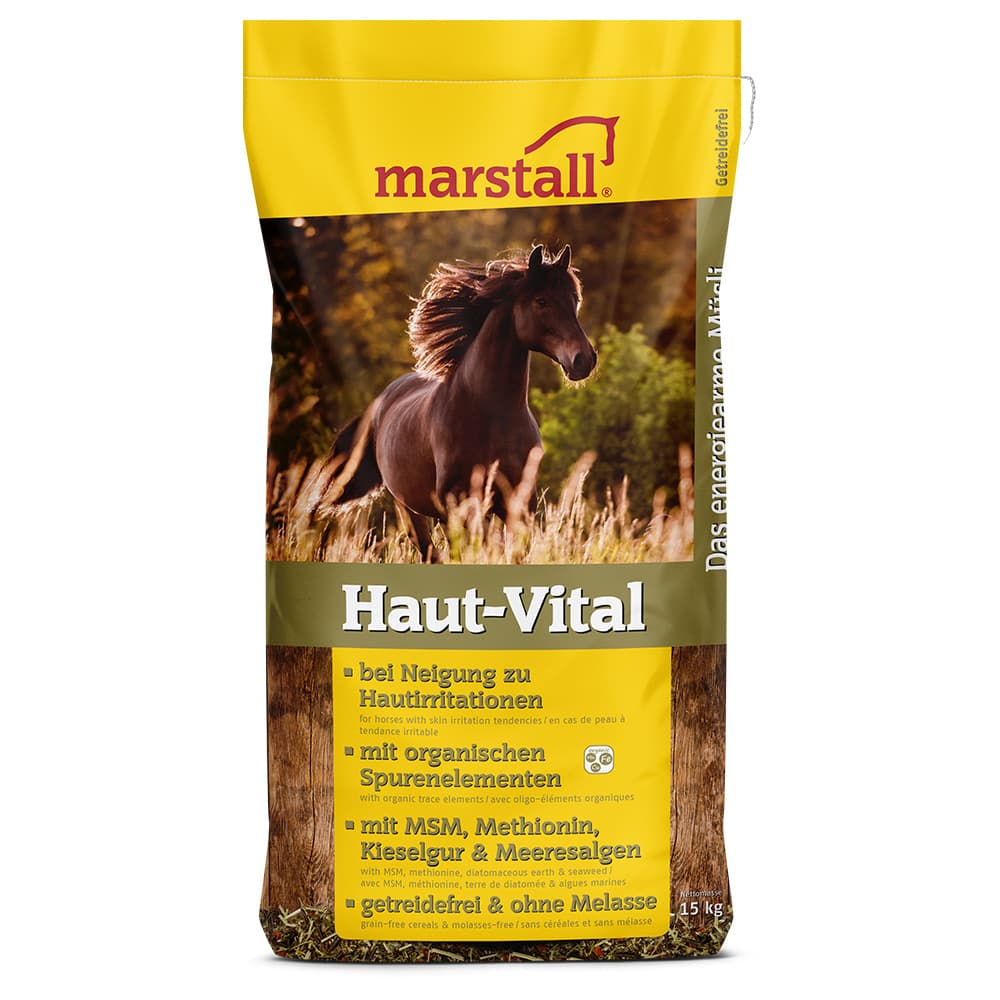 2x15kg marstall Skin Vital paardenvoer