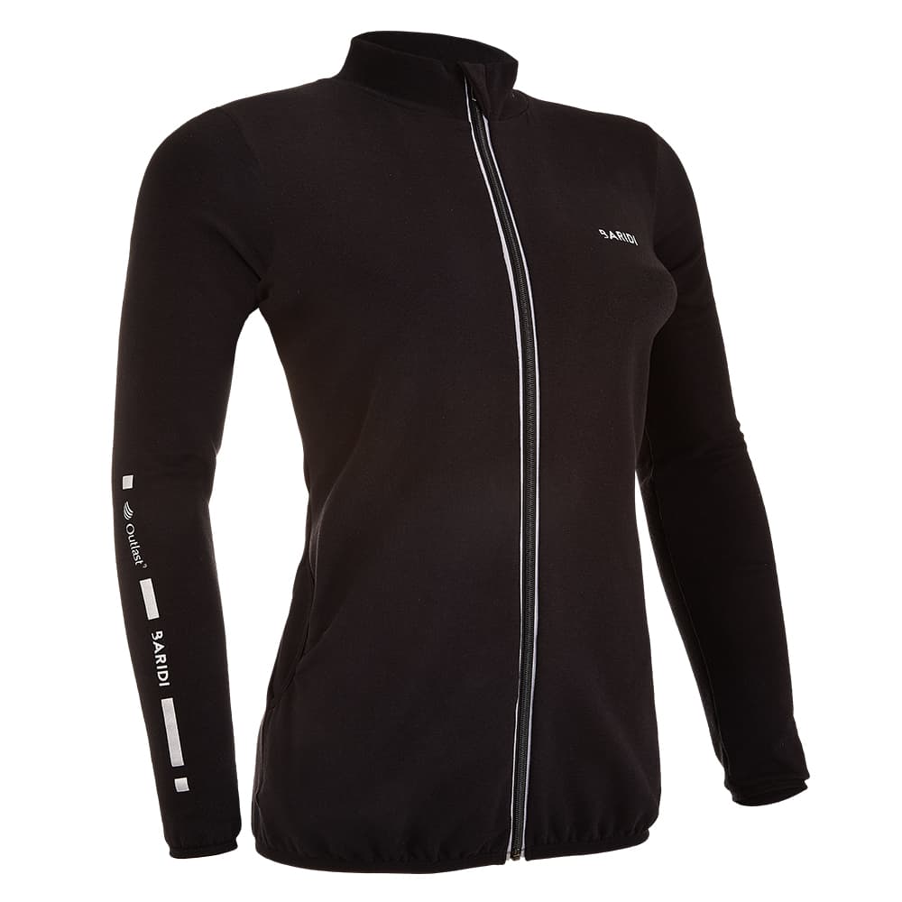 Dames vest met rits Outlast® - zwart L