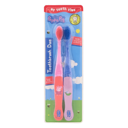 Peppa Pig My Teeth Time Duo Toothbrush - 2 stuks