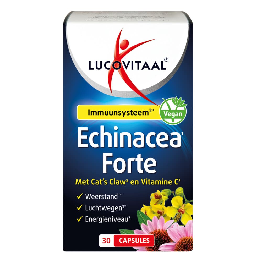 2+3 gratis: Lucovitaal Echinacea Forte Met Cat's Claw 30 capsules