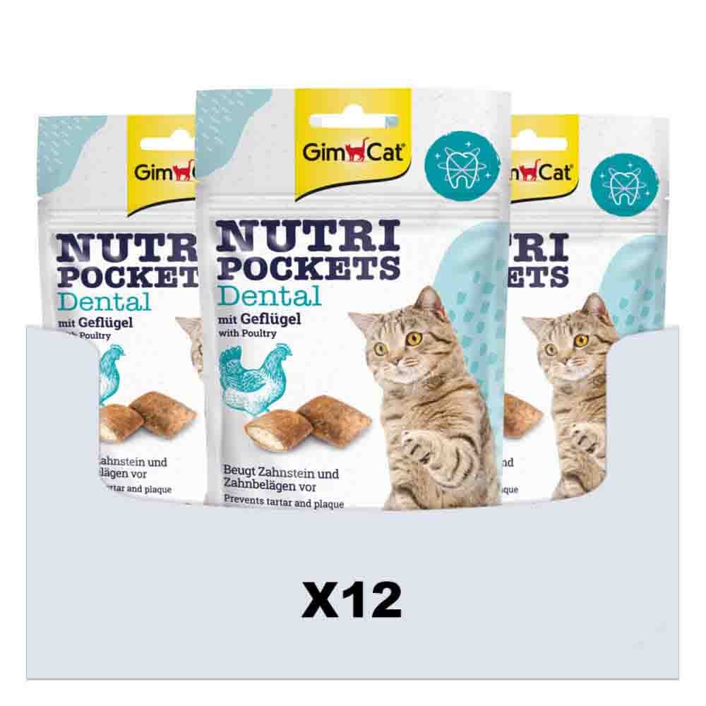 12x GimCat Nutri Pockets Dental 60 gr