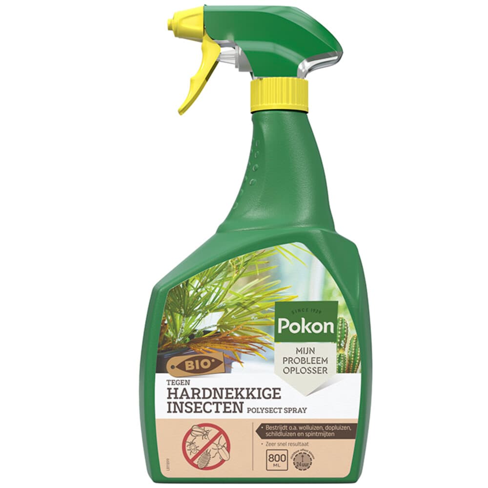 6x Pokon Tegen Hardnekkige Insecten 'Polysect Spray' Biologisch 800 ml