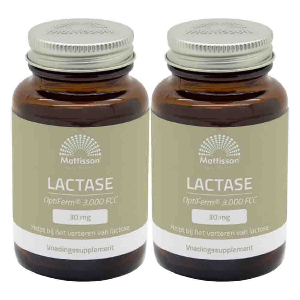 2x Mattisson Lactase OptiFerm 3000 FCC 90 capsules