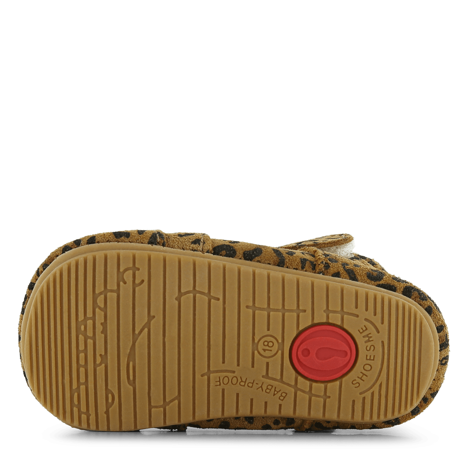 Shoesme luipaard BABY-PROOF® schoentje met oortjes Meisjes | Suède | Maat 19
