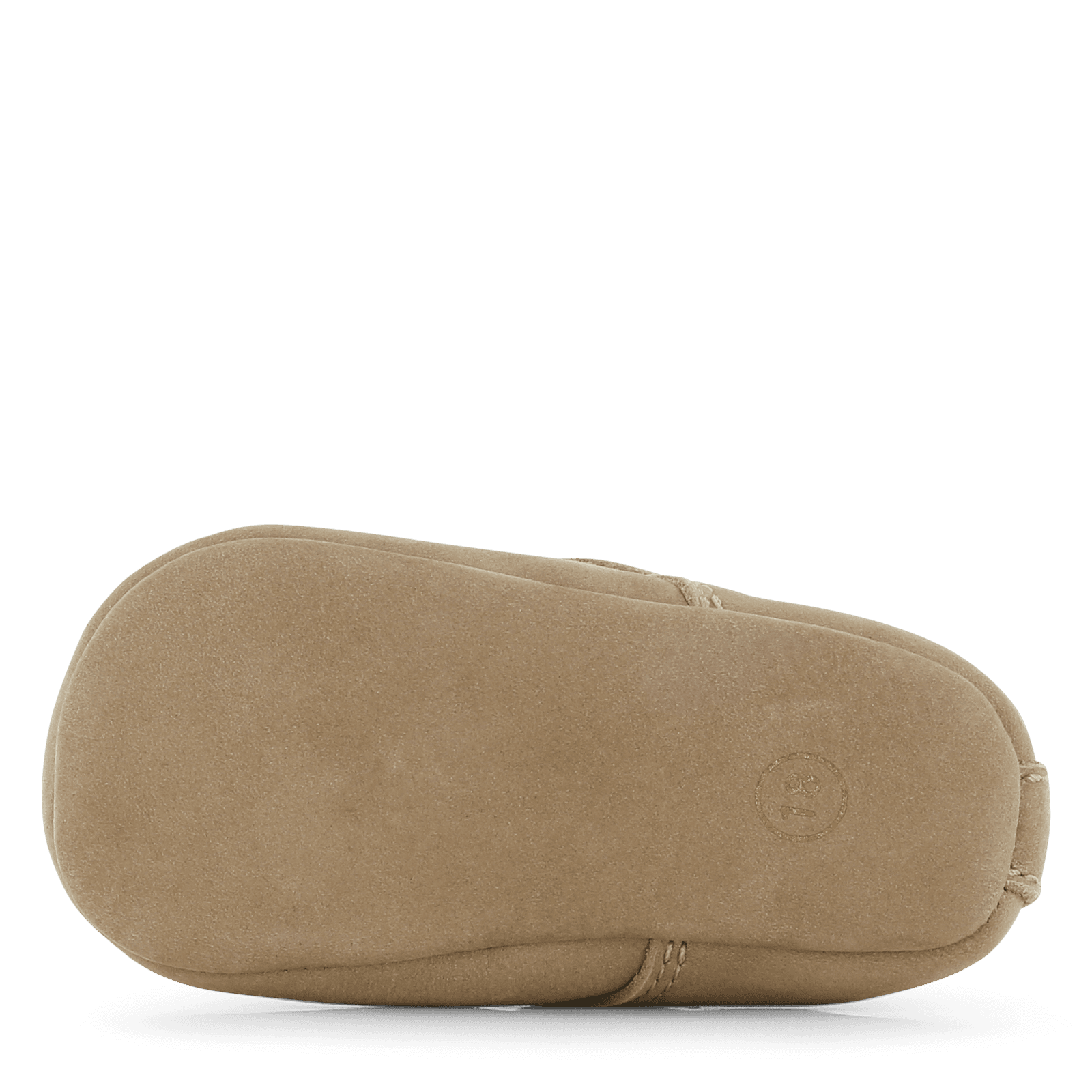 Shoesme Newborn beige slofje klittenband Uni | Leer | Maat 17/18