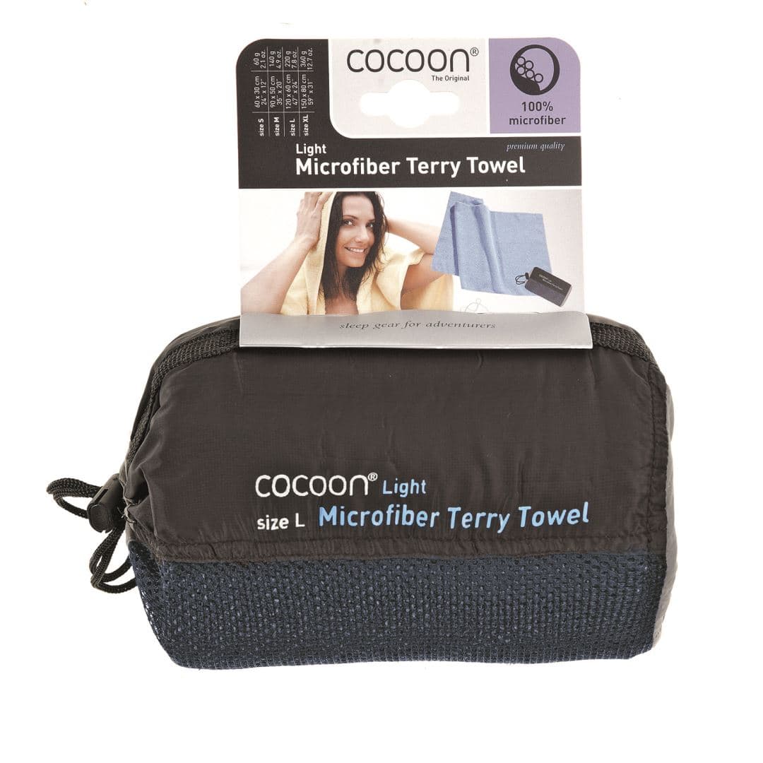 Terry Towel Ultralight, Large, Light Blue Handdoek Reishanddoek Light Blue