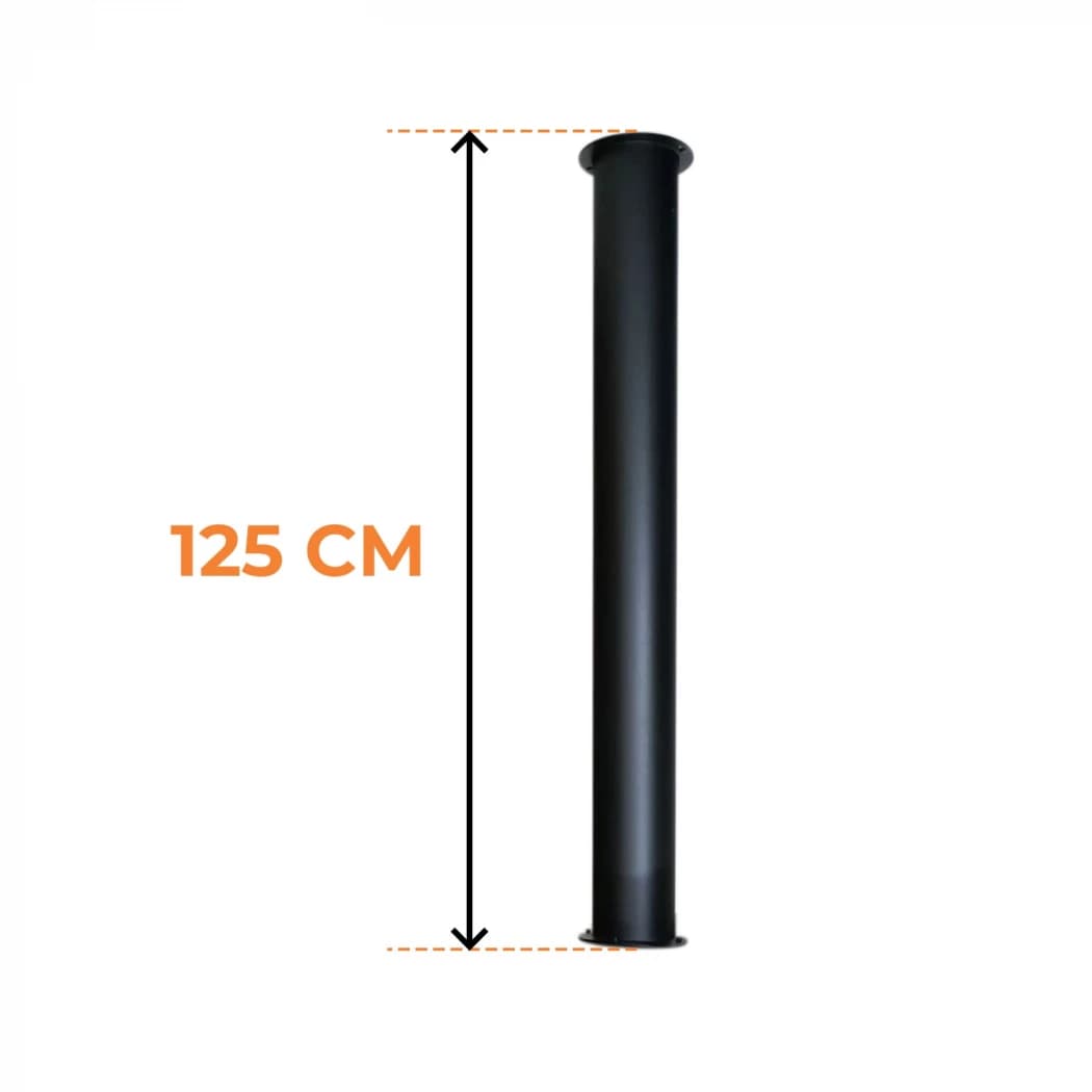 Toronto Buis 125 cm – Totale lengte 165 cm | Bioethanolhaard-shop.nl