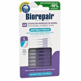 Biorepair Disposable Rubber Picks interdentale tandenstokers 40 pcs L