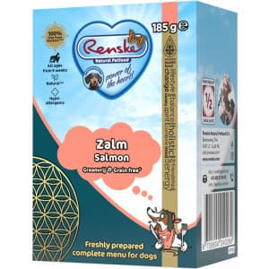 Renske Graanvrij vers bereid zalm natvoer hond (tetra) 12 x 375 g