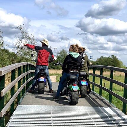 E-chopper rijden door de Kempen