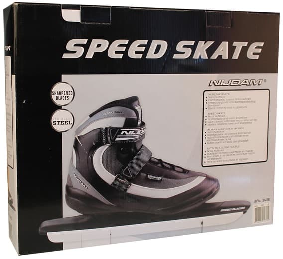 Nijdam Lage Noren +softboot Schaats Schaatsen Zwart 46