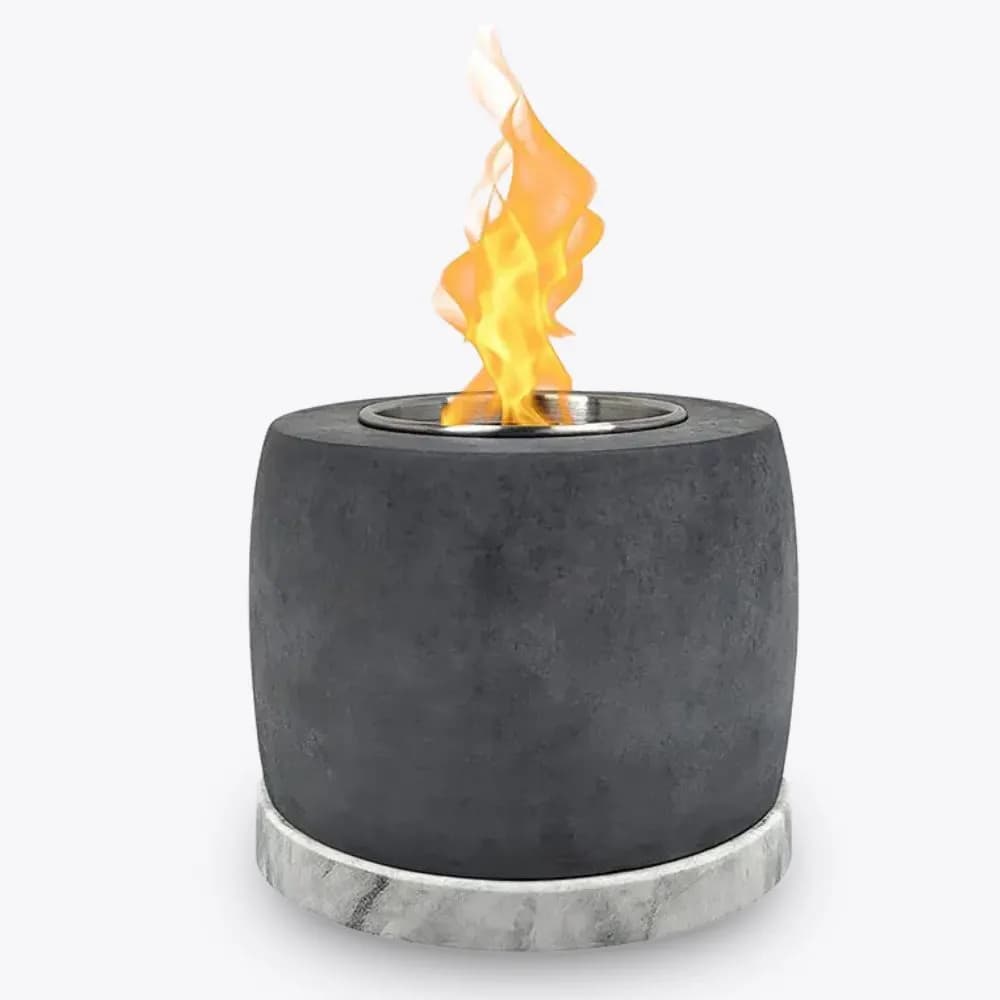 Sfeerhaard - Tafelhaard Rond - Beton - Grijs
