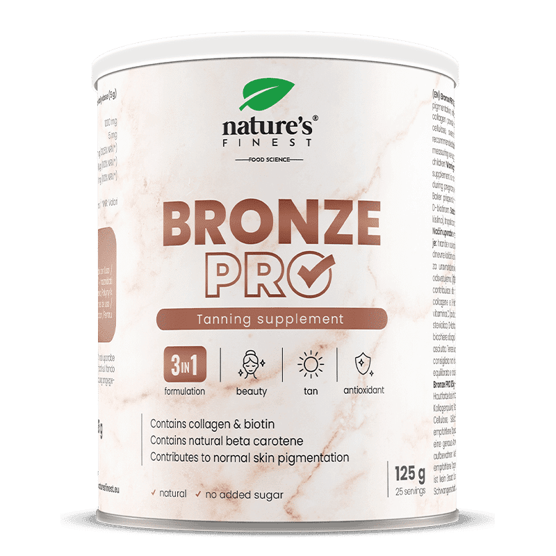 Nature's Finest Bronze PRO | tanning supplement | bètacaroteen, collageen en vitamine C