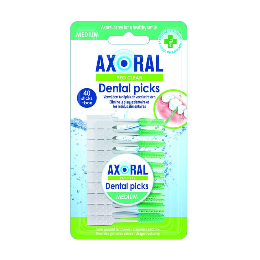 Axoral Pro-Clean Tandenstokers Medium 40 Stuks