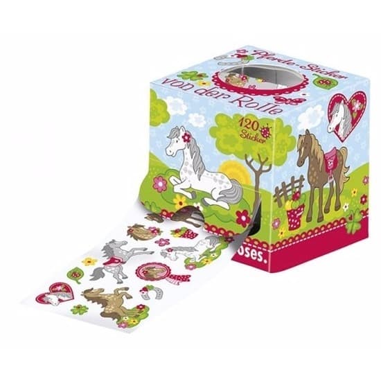 Sticker rol met paard thema