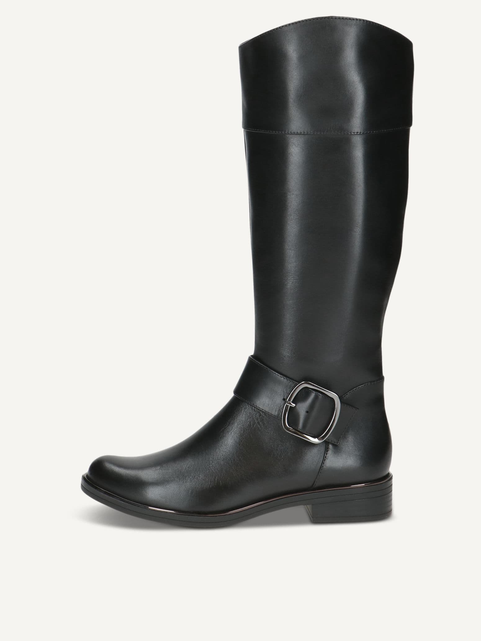 CAPRICE Boots, black, made of Leather with Block heel, Size 37.5