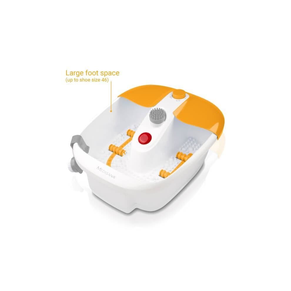 Medisana Voetbad met Massage van de Reflexzone van de Voeten, Voetbad met functie voor het behouden van de temperatuur van warm water