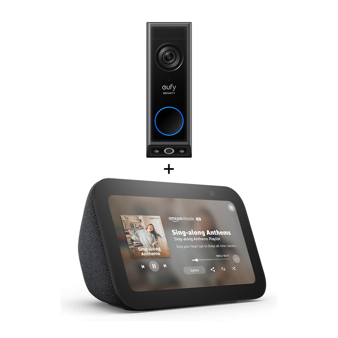 Amazon Echo Show 5 + eufy Video Doorbell E340