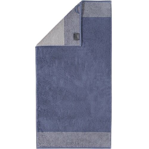 Cawö Cawo Two-Tone Handdoek Nachtblau 50x100