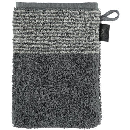 Cawö Cawo Two-Tone Washandje Leisteen 16x22