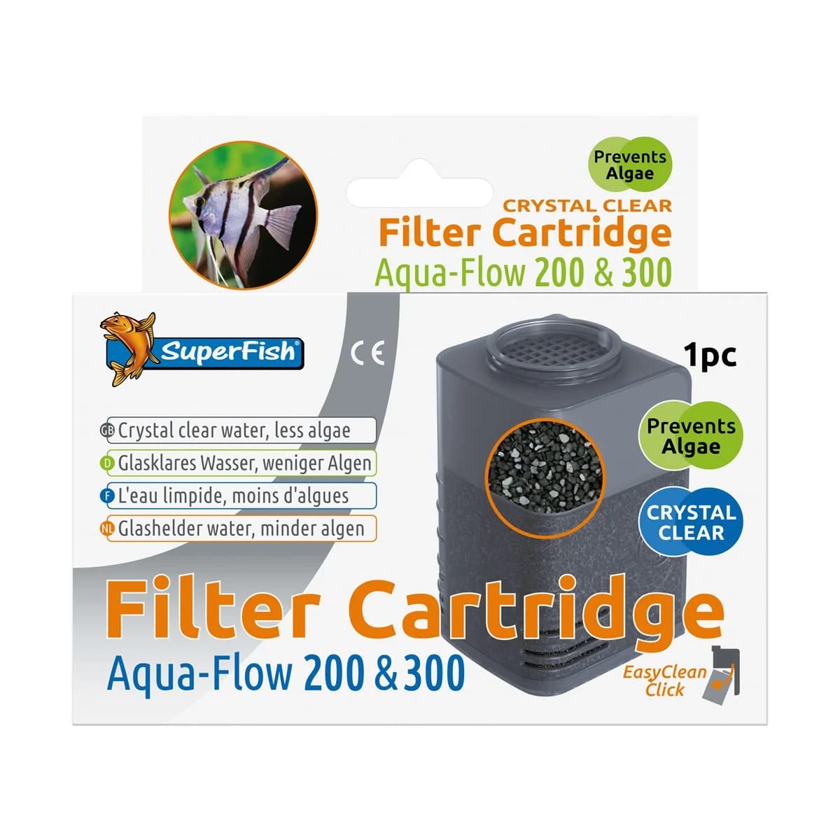 SuperFish Aquaflow 200/300 Crystal Clear Cartridge 1X - Superfish