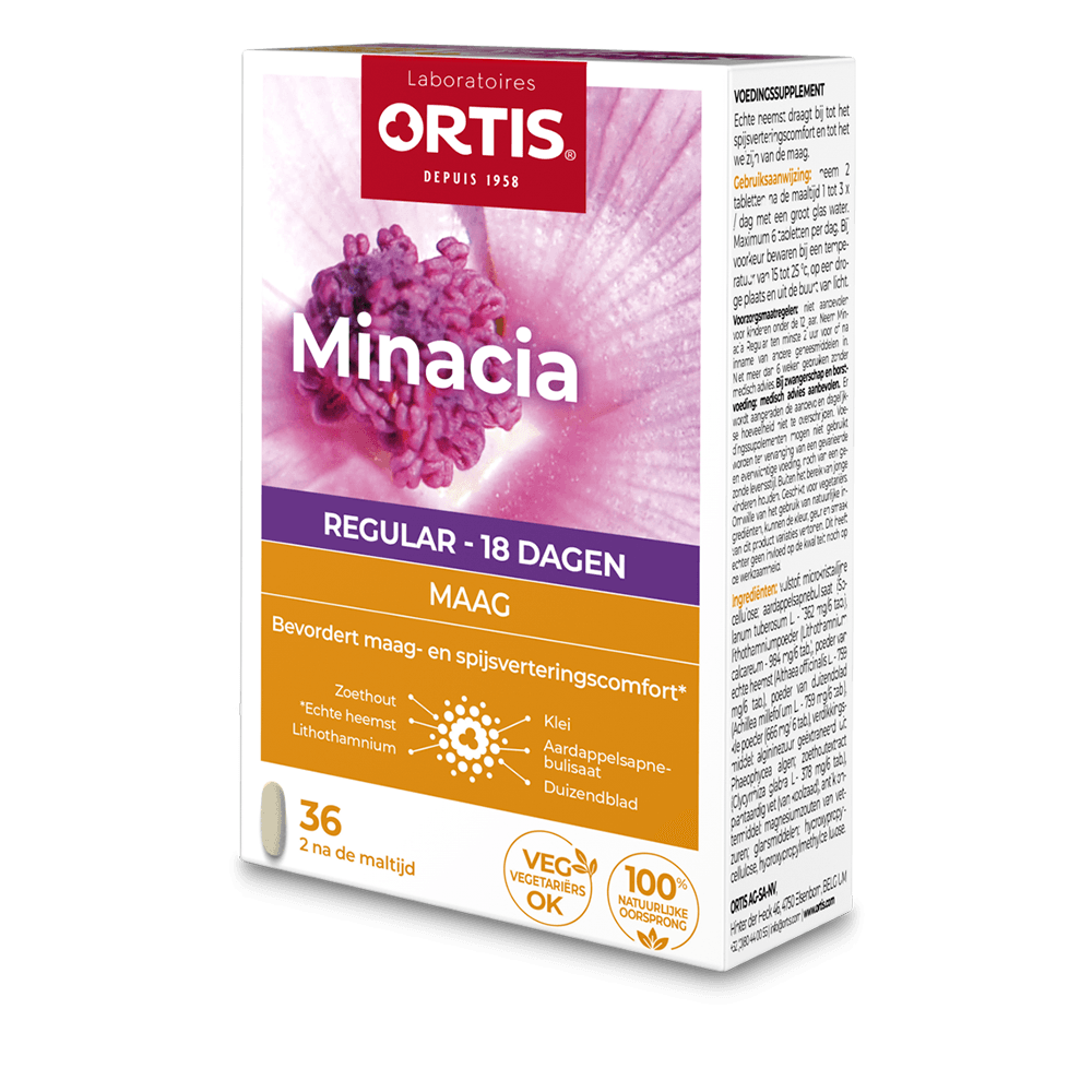 Ortis Spijsvertering Minacia Regular 36Tabletten