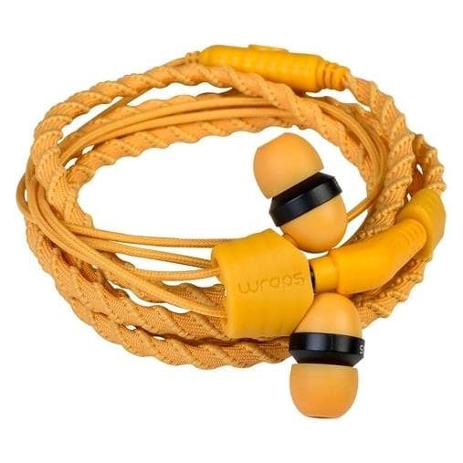 Wraps Talk Line hoofdtelefoon, stof, microfoon met één knop. (Bedraad), Koptelefoon, Rood
