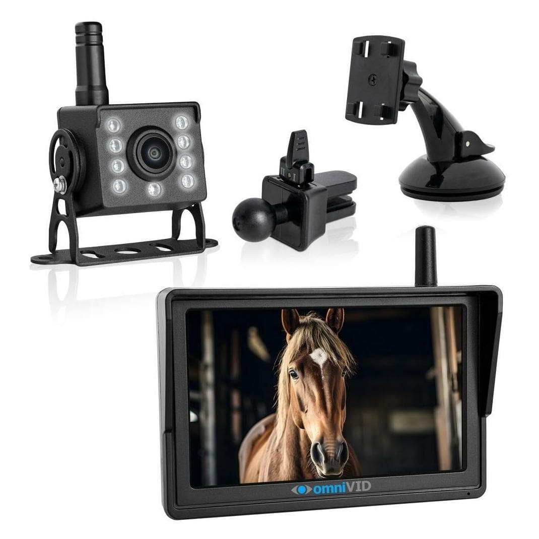 OmniVID, Achteruitkijkcamera, Equi-Cam mit 5 Zoll Monitor
