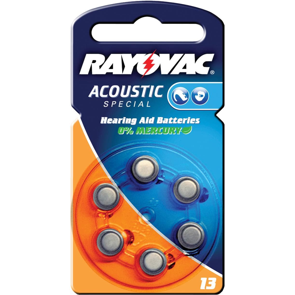 Rayovac Akoestische Special 13 (6 Pcs., PR48, 290 mAh), Batterijen