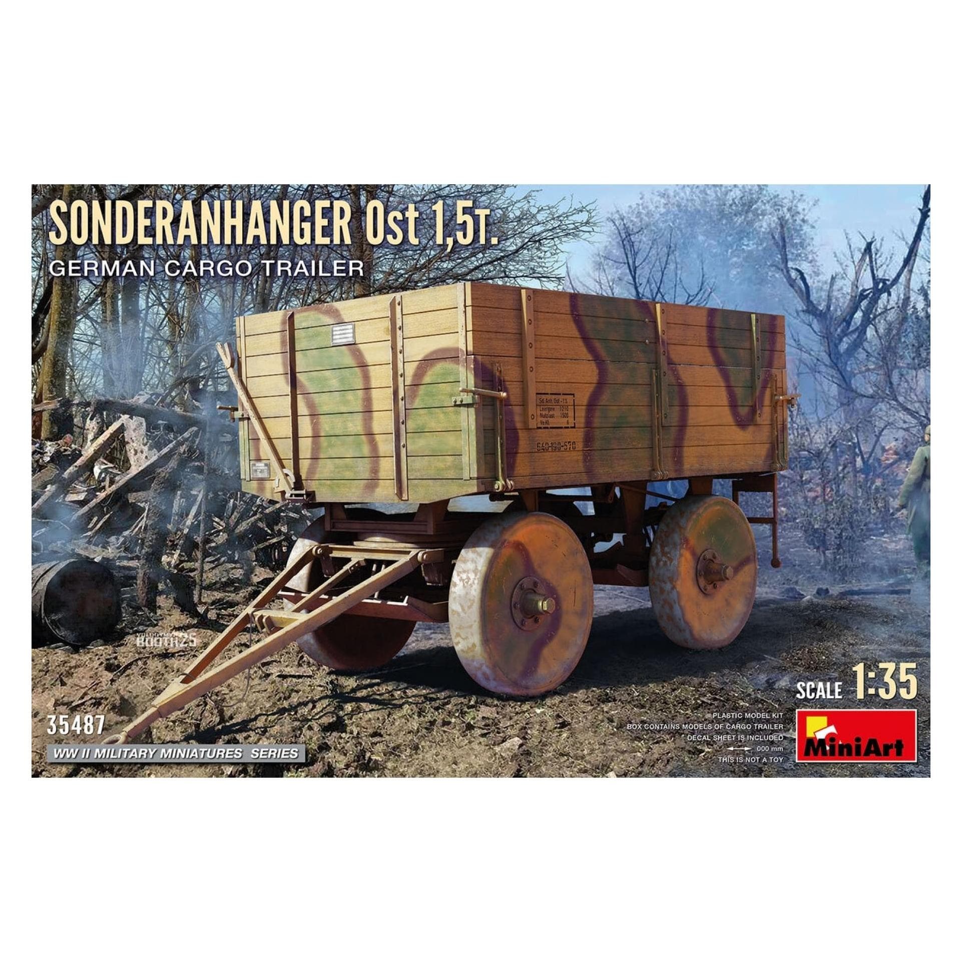 Mini art 1:35 Dt.Sonderanhaenger Ost 1,5t.