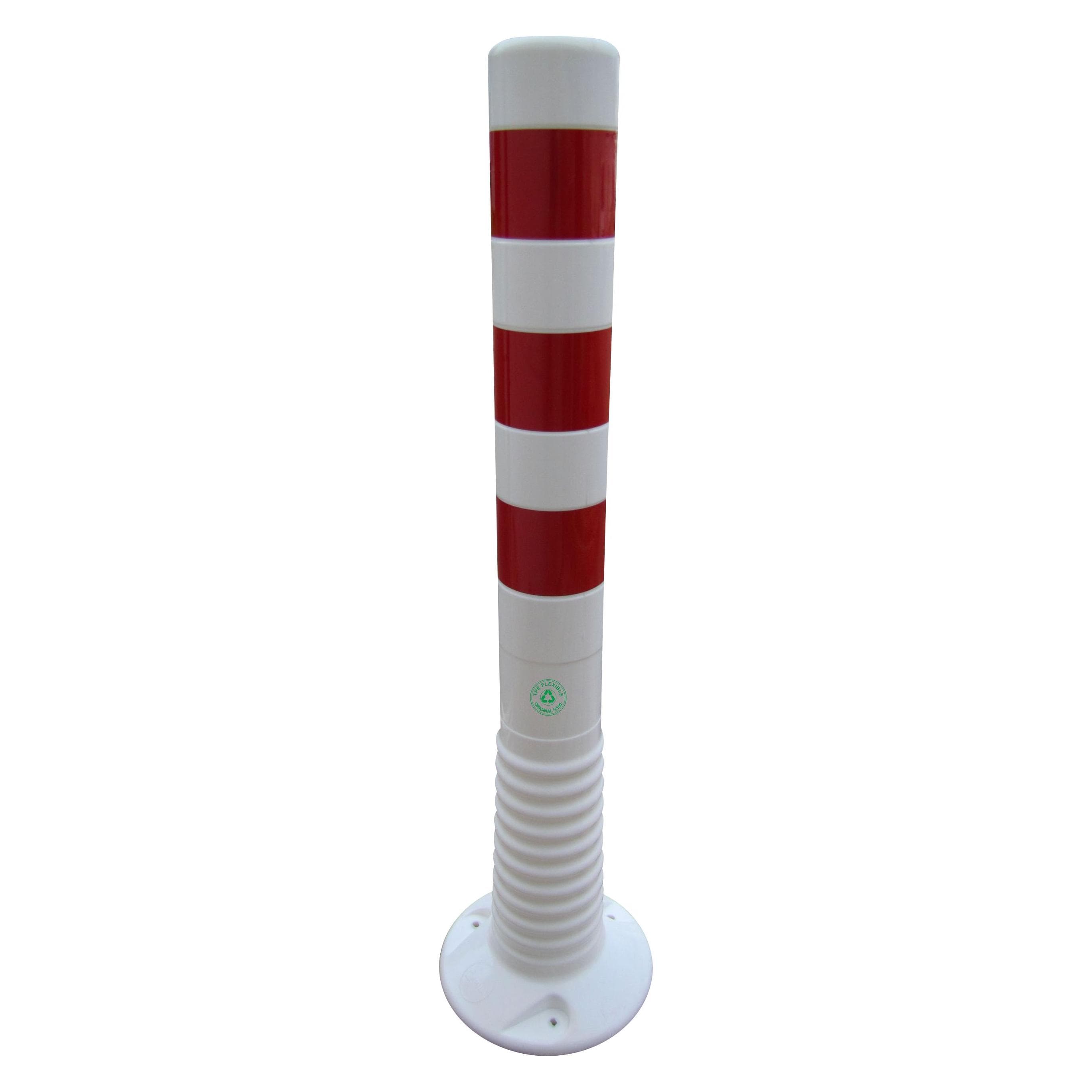 HP Autozubehör, Barrière, Slagboom TPU wit/rood Ø 80 mm om vast te schroeven w.bevestigingsmateriaal Hoogte boven vloer 750 mm