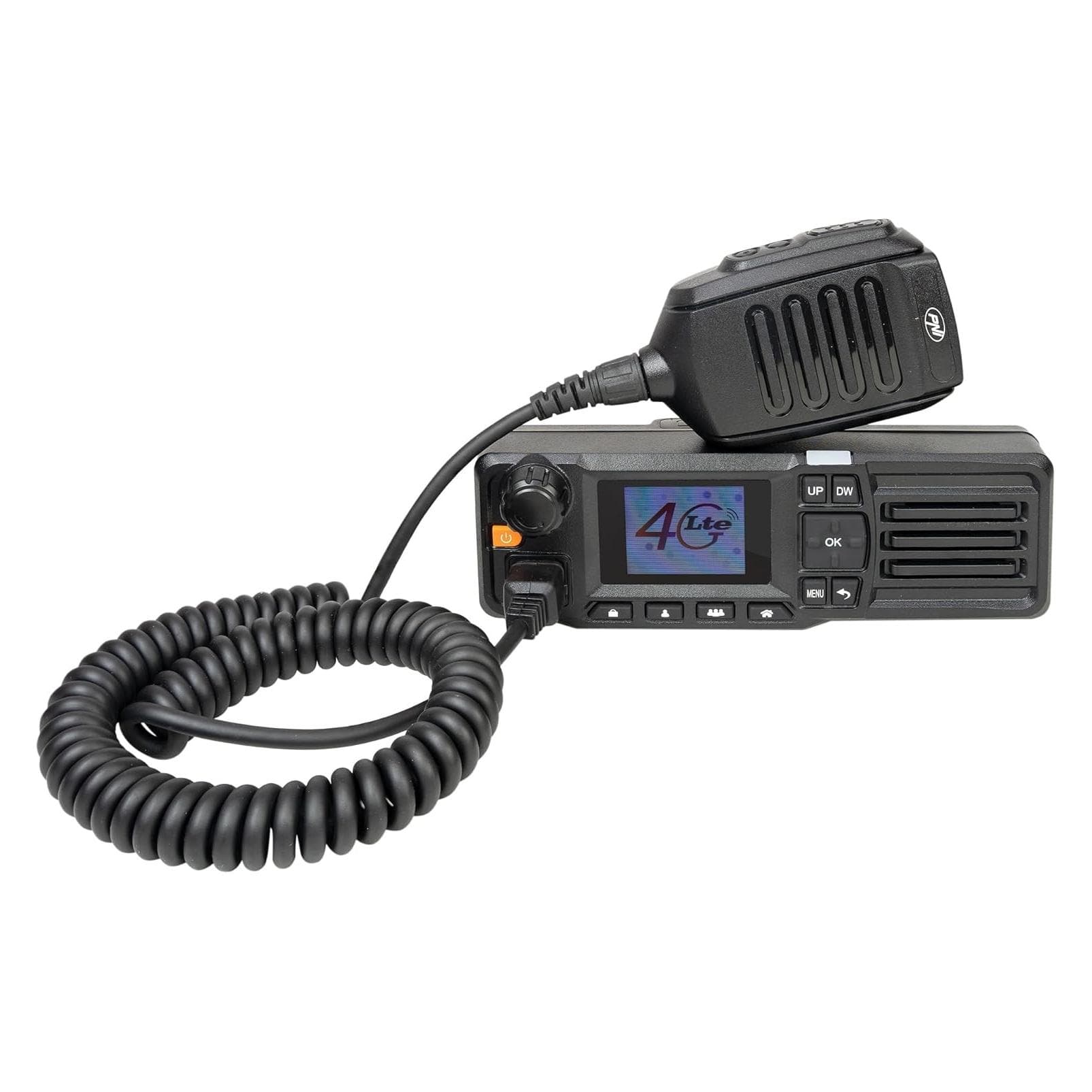 PNI Radiostation mit GSM 4G LTE, Wi-Fi, Android OS, 1,77 Zoll Farbdisplay, 12V, IP54, Walkie Talkie, Schwarz