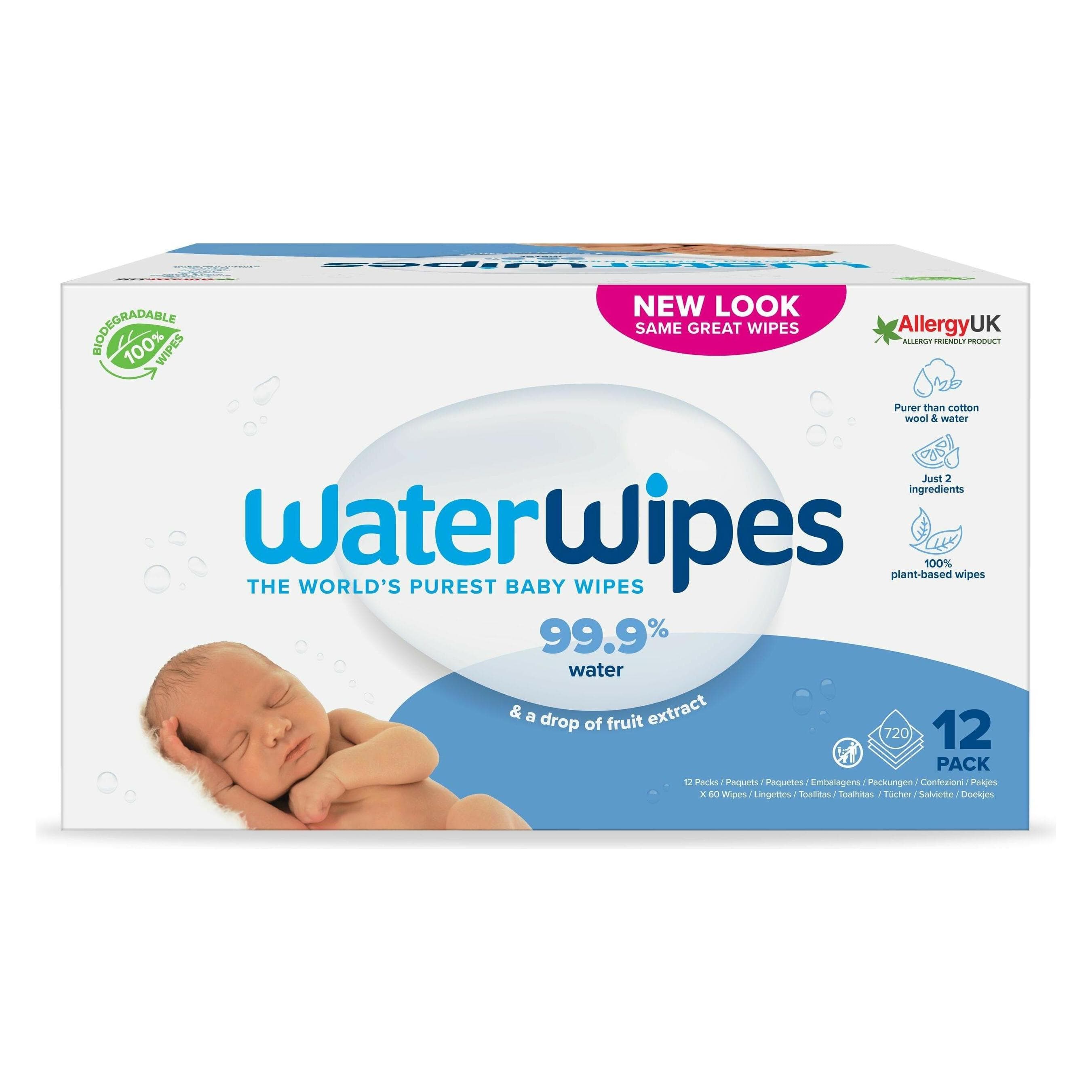 WaterWipes Natte doekjes (12 x 60 Pcs.)