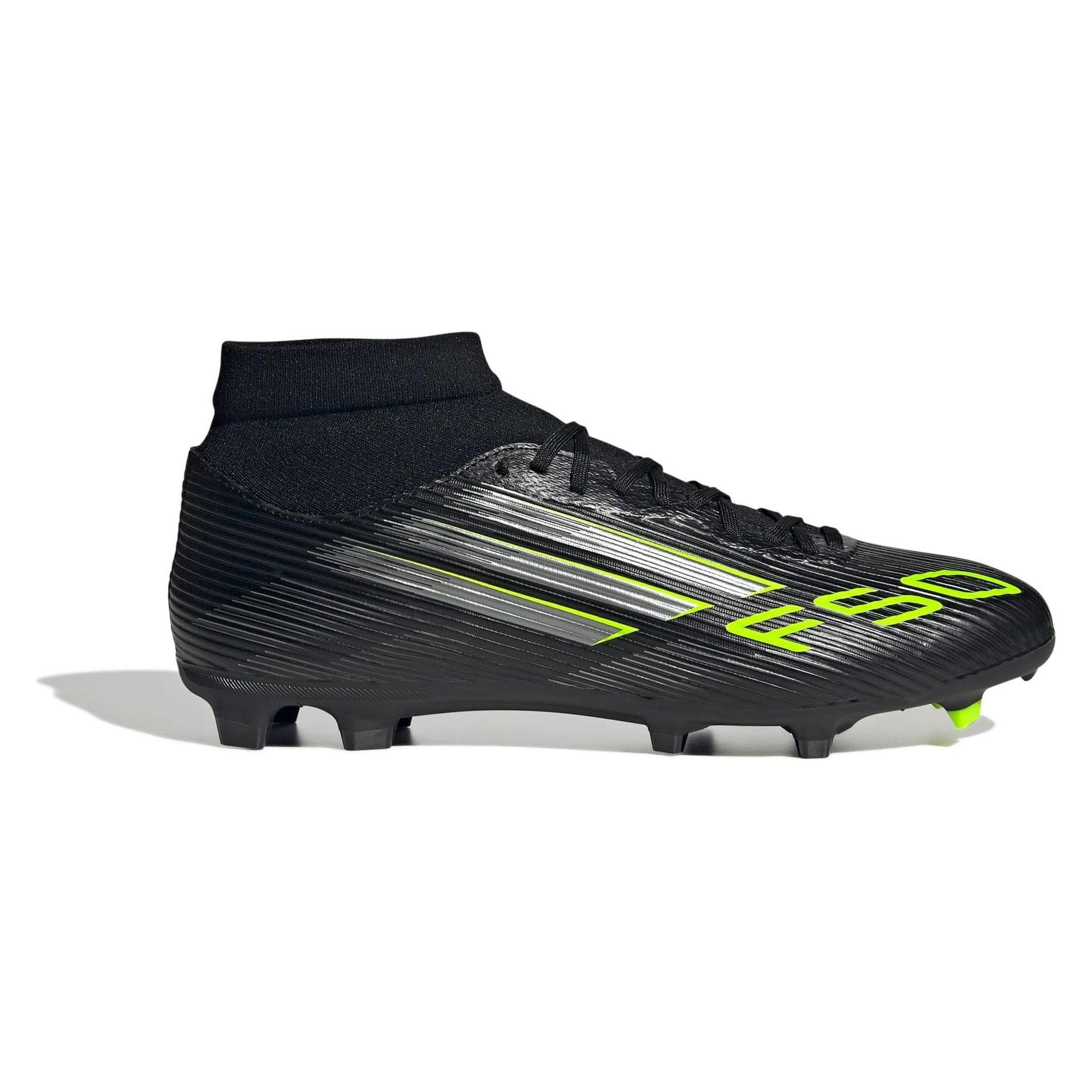 Adidas, Mannen, Voetbalschoenen, Herren League FG/MG Mid Fussballschuhe (43), Zwart, Groen, Geel