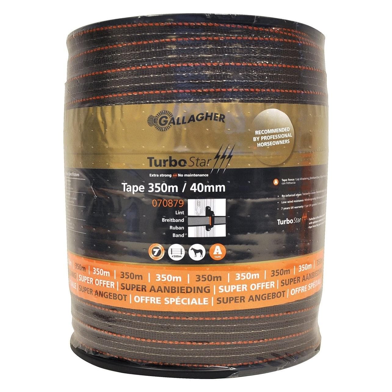Gallagher TurboStar lint 40mm terra 350m - 070879 070879 (Paard), Dierhygiëne