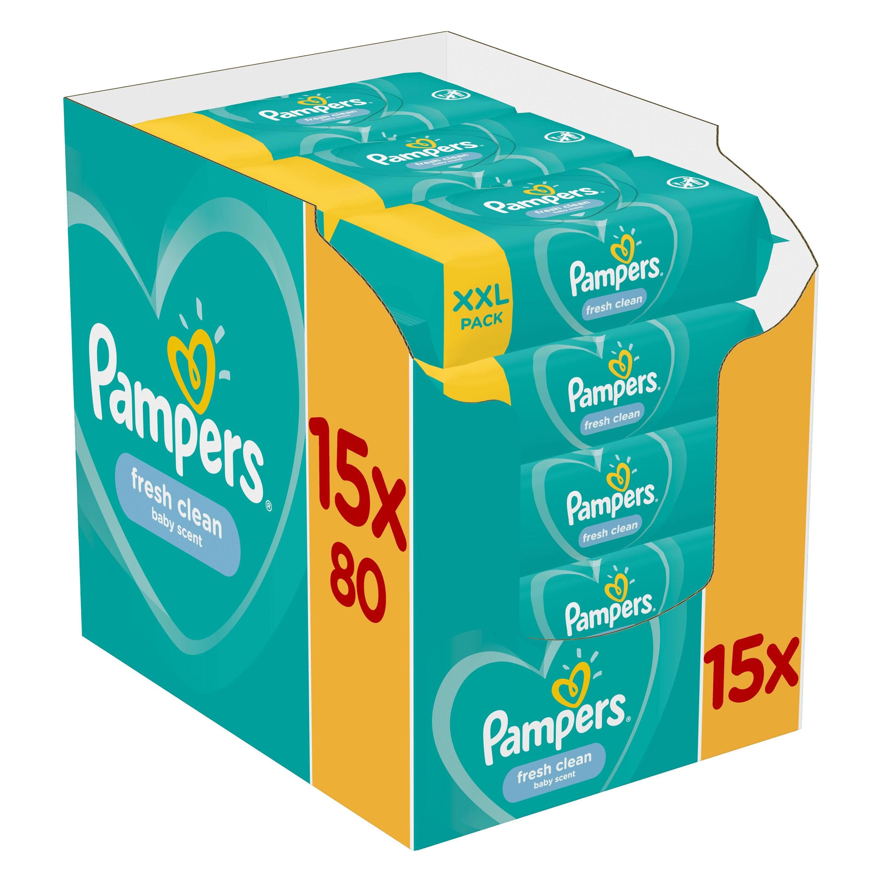 Pampers Fris Schoon (15 x 80 Pcs.)