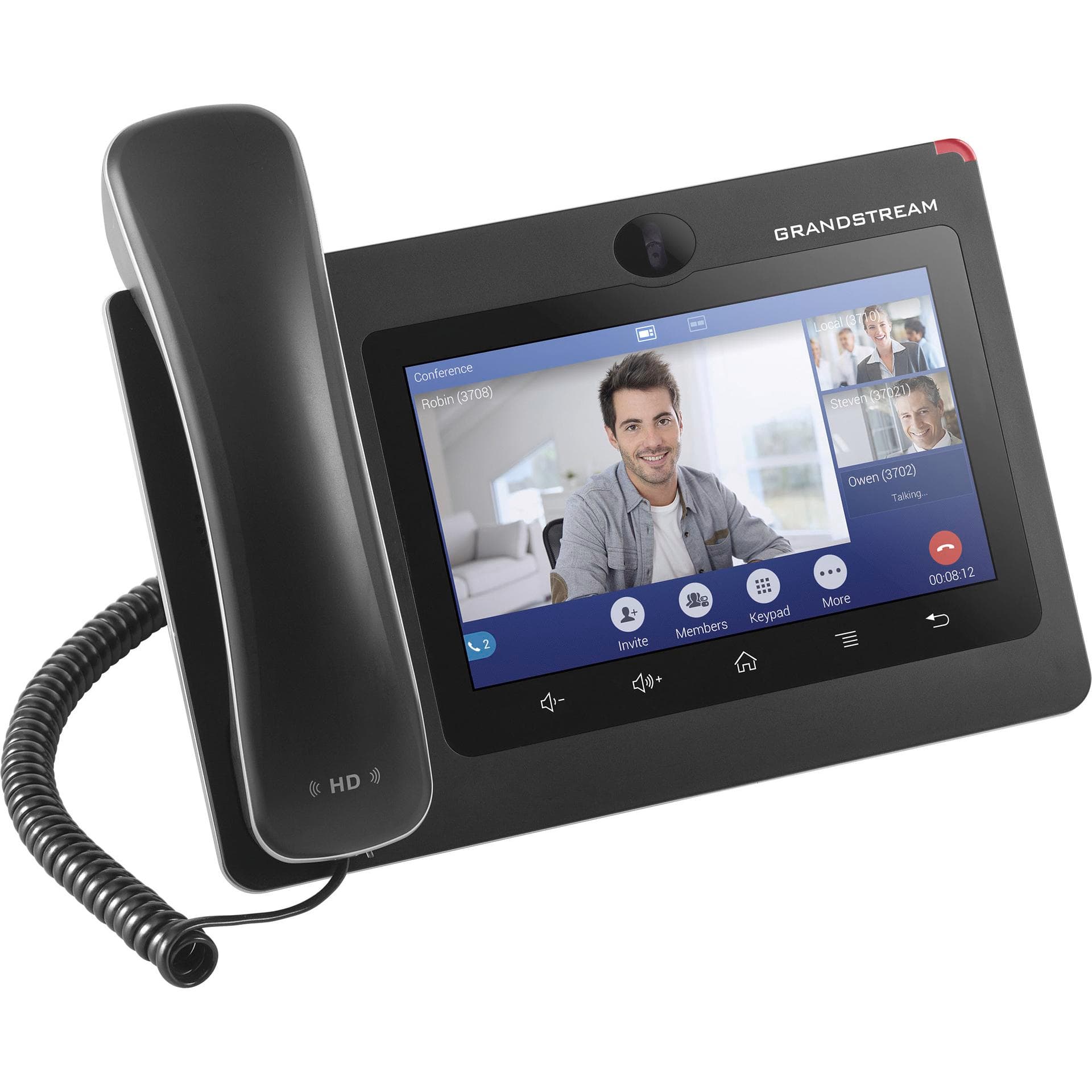 Grandstream GXV-3370, Telefoon, Zwart