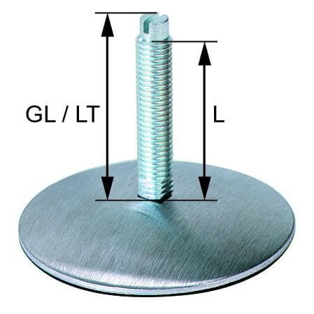 OK-Line, Meubelglijders + beschermende buffers, Hoogteverstelling (1 Pcs.)