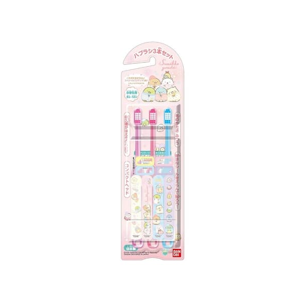 Bandai - Kids Tooth Brush - 3 stukken - Sumikko Gurashi