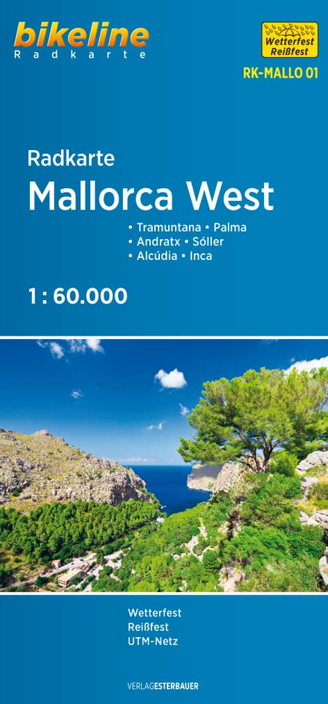 Fietskaart MALLO01 Bikeline Radkarte Mallorca West | Esterbauer