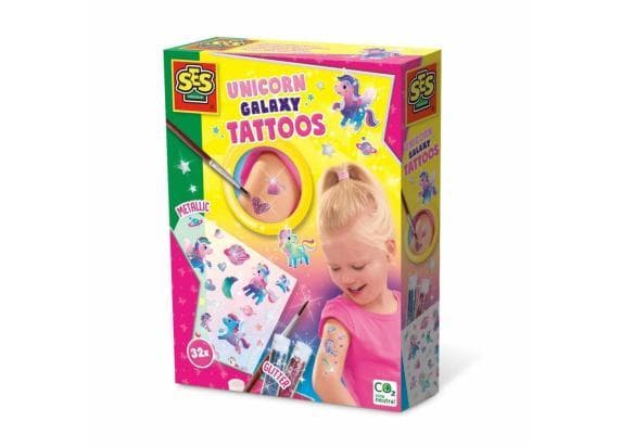 SES Creative Galaxy Unicorn tattoos Knutselen