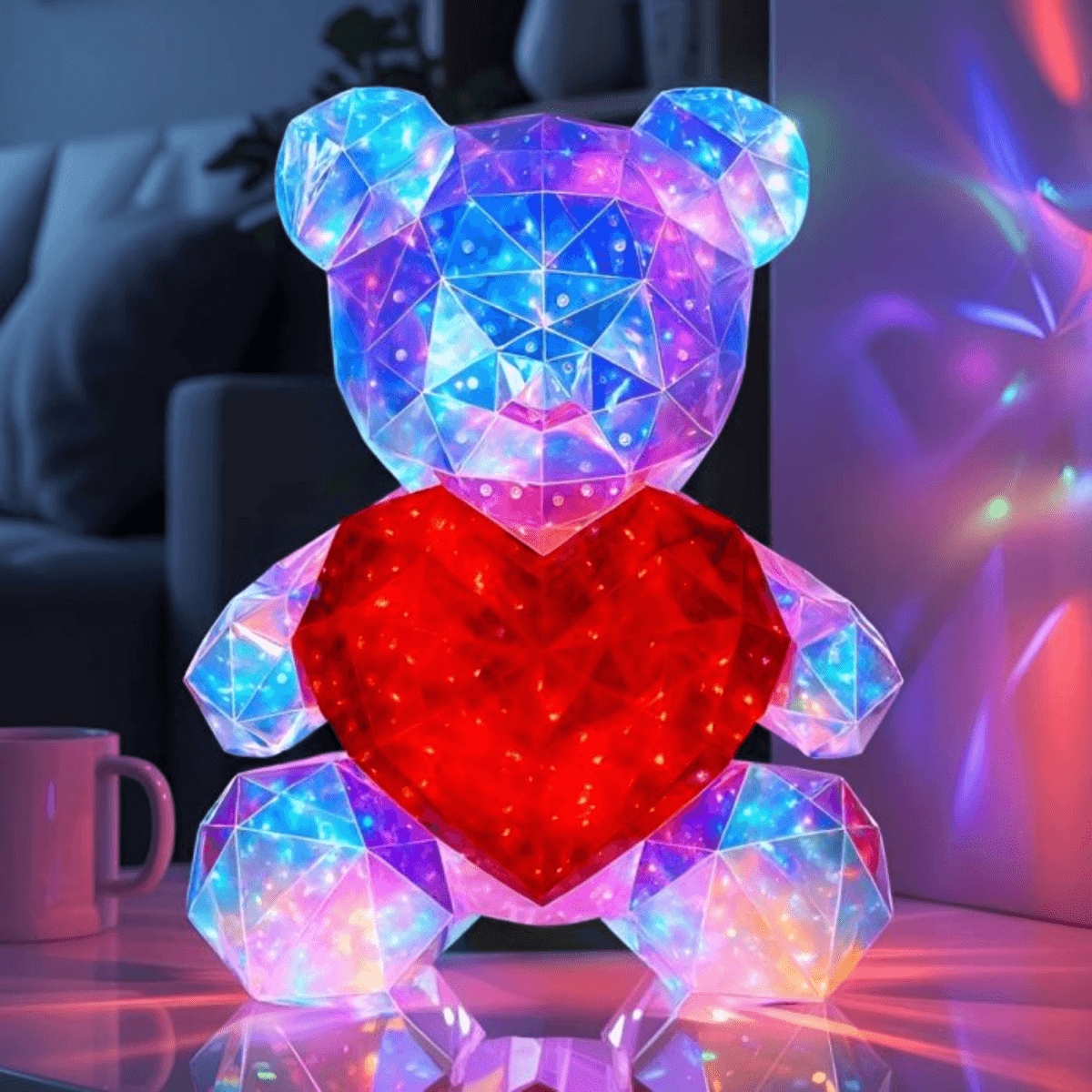 Light Up Teddy - 40cm - 8 standen - Sfeerlamp