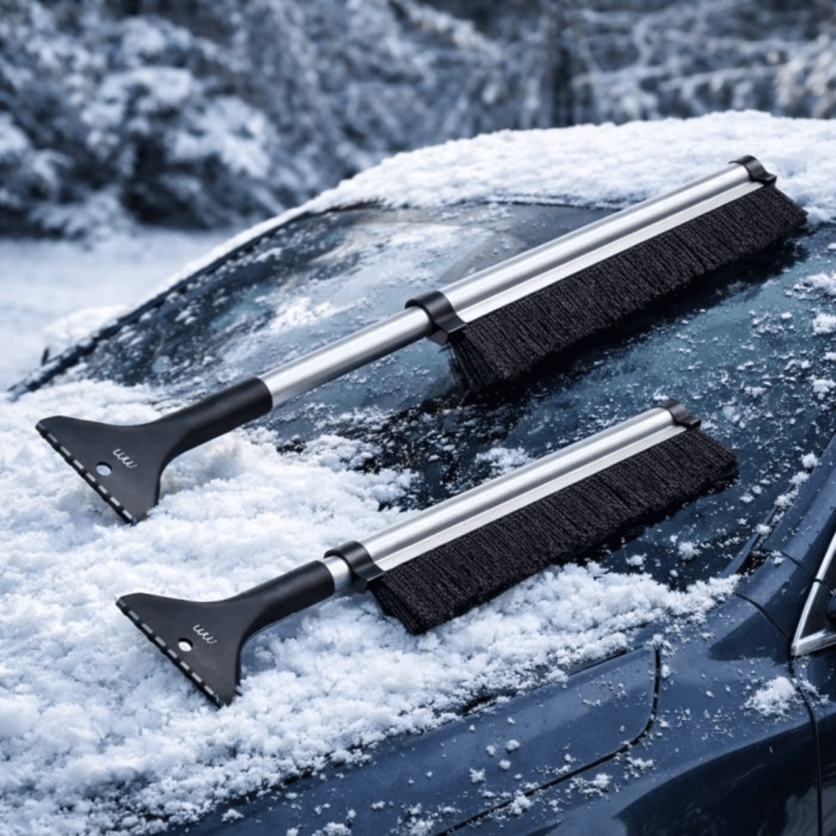 Uitschuifbare ijs- & sneeuwschraper
