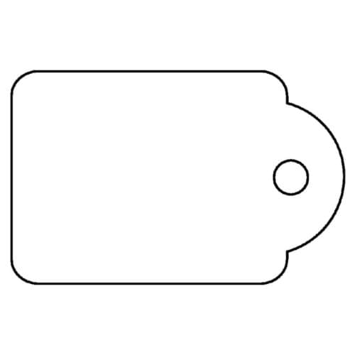 Label apli karton nr 390 22x35mm wit 500 stuks